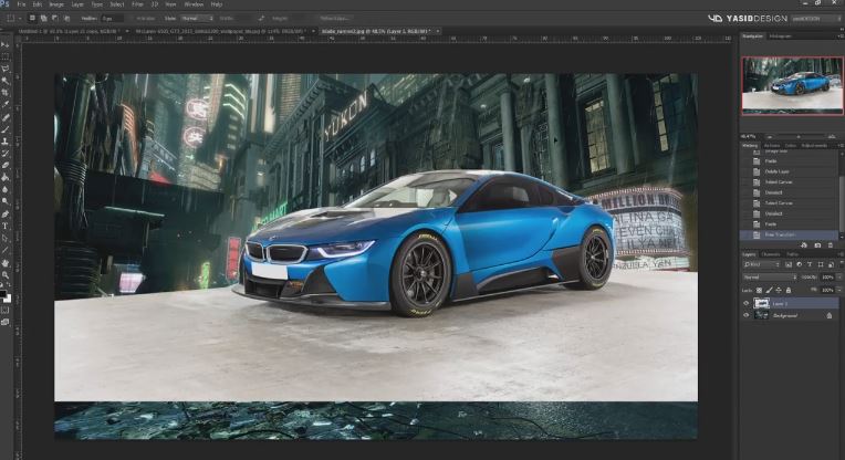 BMW i8 Blade Runner themed