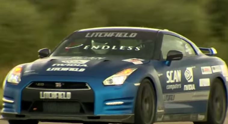 Nissan GT-R driven by blind person