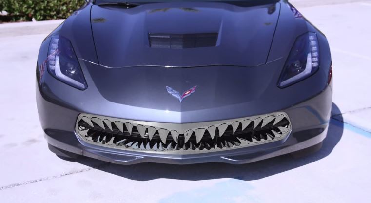 Chevrolet Corvette Stingray with shark teeth grille