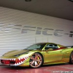 Ferrari 458 Spider Golden Shark by Office-K