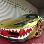 Ferrari 458 Spider Golden Shark by Office-K