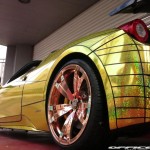 Ferrari 458 Spider Golden Shark by Office-K