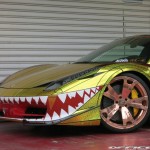 Ferrari 458 Spider Golden Shark by Office-K