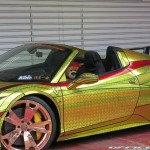 Ferrari 458 Spider Golden Shark by Office-K