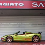 Ferrari 458 Spider Golden Shark by Office-K