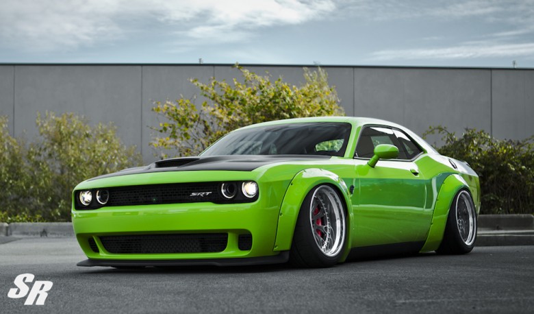 Liberty Walk Dodge Challenger Hellcat by SR Auto Group Looks Insane