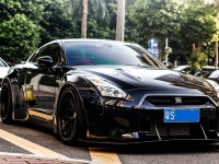 Blacked-Out Nissan GT-R by Liberty Walk