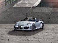 Blue Porsche 991 Turbo S Cabrio by Techart