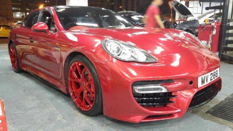 Porsche Panamera Turbo with Caractere Exclusive Kit by Reinart Design and Wrap Workz Is a Real Deal