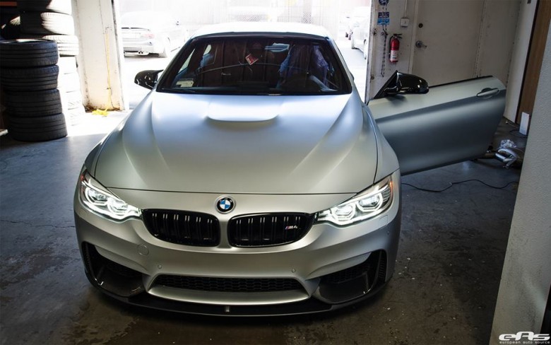 Frozen Silver F80 BMW M4 Adorned with M Performance Parts, Installation by EAS
