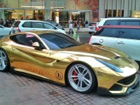 Gold Ferrari F12 Pops-up in Indonesia