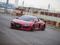 Liberty Walk Audi R8 Sits on Forgiato Wheels, Installation by LB-Performance