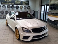 Mercedes-Benz C-Coupe 350 Wears Magnificent Black Series Kit by Prior Design