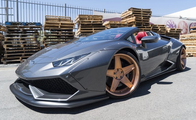 Liberty Walk Lamborghini Huracan Spyder Sits on Massive Forgiato Wheels