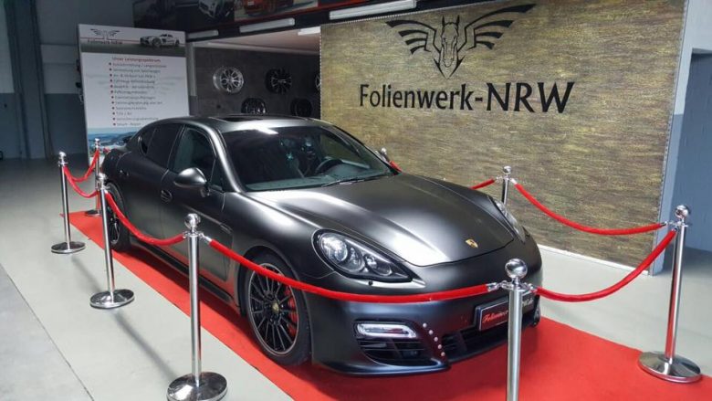 Porsche Panamera GTS in Matte Black Gets Fine-Tuning from Folienwerk-NRW