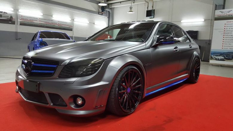 Mercedes-AMG C63 with Prior Design Kit, Installation by Folienwerk-NRW