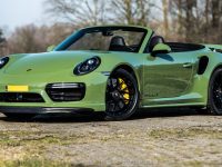 This Is Edo Competition`s Greenish Porsche 911 Turbo S Cabrio