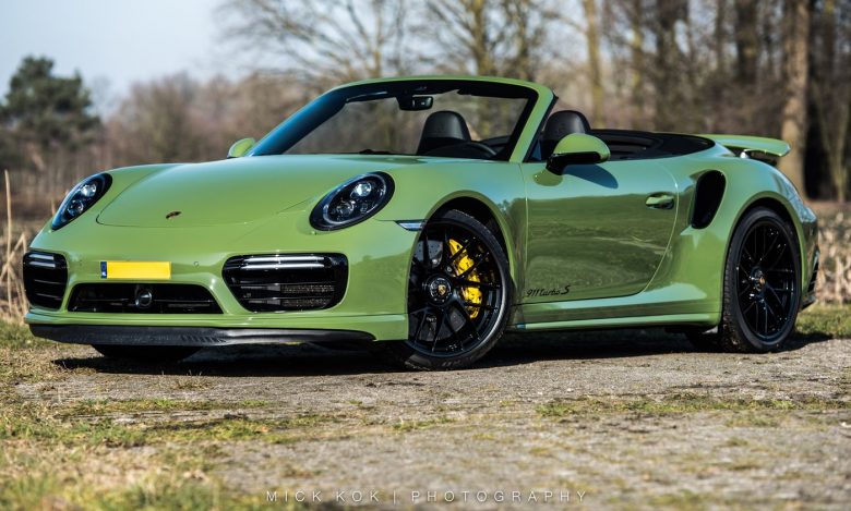 This Is Edo Competition`s Greenish Porsche 911 Turbo S Cabrio