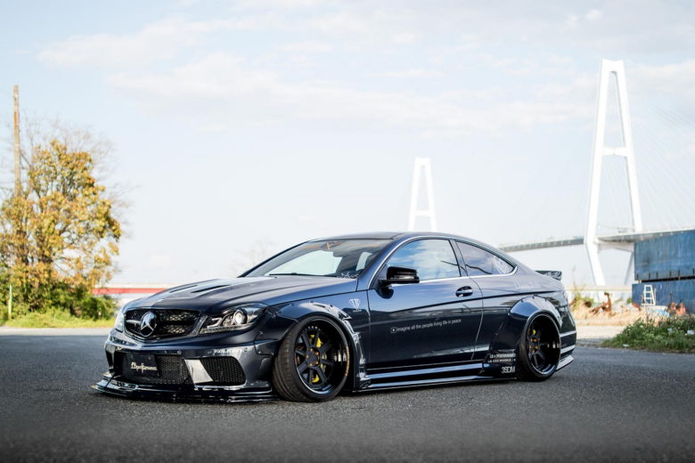 This Liberty Walks` Take on Mercedes-AMG C63 Sedan & Coupe