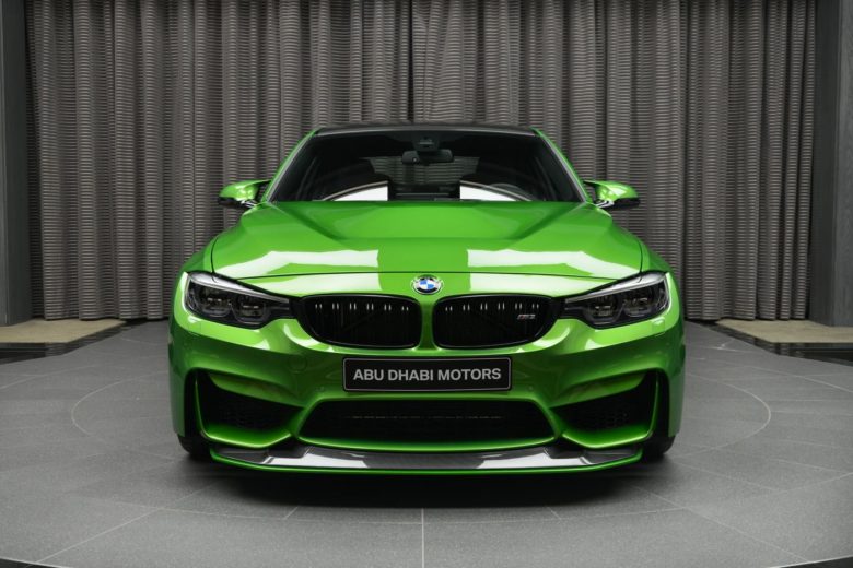 Java Green BMW M3 with M Performance Parts Arrives in Abu Dhabi