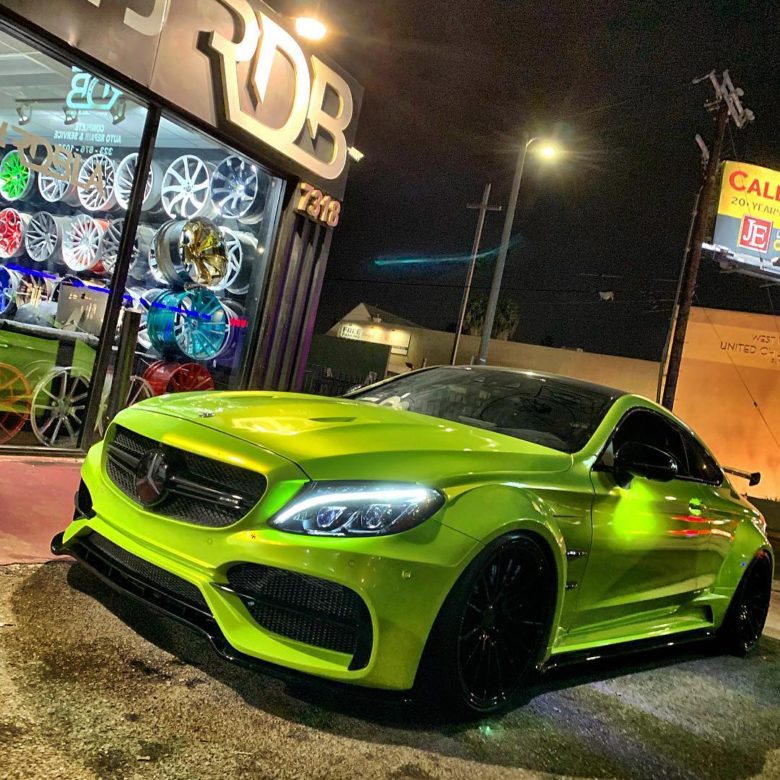 RDBLA`s Mercedes-AMG C63 S Coupe in Lime Green Is a Real Kicker