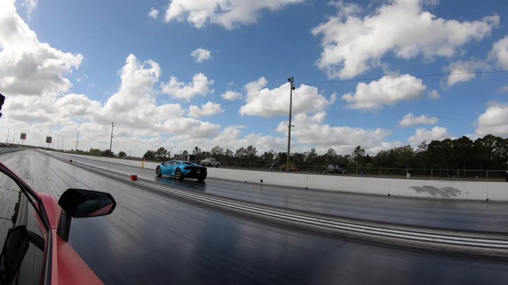 Aventador SVJ vs. Huracan Tecnica Drag Race 12