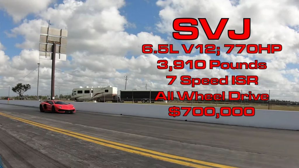 Aventador SVJ vs. Huracan Tecnica Drag Race 15