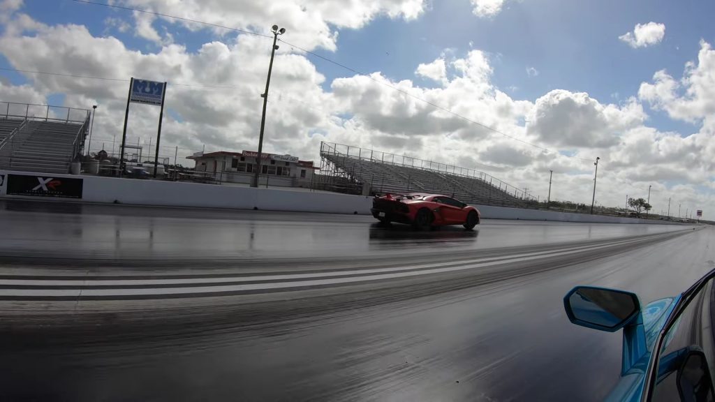 Aventador SVJ vs. Huracan Tecnica Drag Race 7