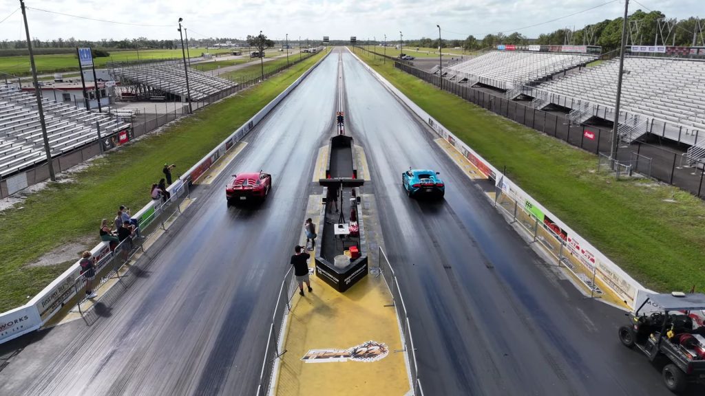 Aventador SVJ vs. Huracan Tecnica Drag Race 9